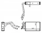 Радиатор печки NRF BS118644 Радиатор печки NRF BS118644