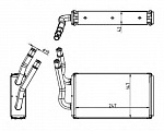 Радиатор печки NRF BS118436 Радиатор печки NRF BS118436