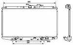 Радиатор охлаждения двигателя NRF BS91446
