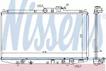 Радиатор охлаждения двигателя NISSENS BS91418