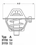 Термостат WAHLER BS54583