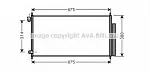 Радиатор кондиционера AVA BS98997