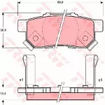 Тормозные накладки TRW BS147671