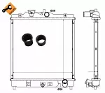 Радиатор охлаждения двигателя NRF BS89694