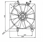 Вентилятор радиатора NRF BS62425