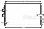 Радиатор кондиционера VAN WEZEL BS98907