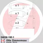 Тормозные колодки ZIMMERMANN Передние BS144910 Тормозные колодки ZIMMERMANN Передние BS144910
