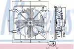 Вентилятор радиатора NISSENS BS62299