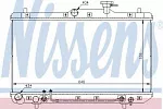 Радиатор охлаждения двигателя NISSENS BS90334