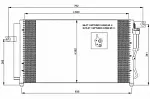 Радиатор кондиционера NRF BS98546 Радиатор кондиционера NRF BS98546
