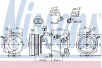 Компрессор кондиционера NISSENS BS97826
