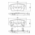 Тормозные накладки NIPPARTS BS146185