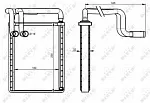 Радиатор печки NRF BS118490