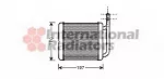 Радиатор печки VAN WEZEL BS118612 Радиатор печки VAN WEZEL BS118612