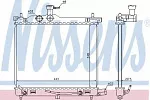 Радиатор охлаждения двигателя NISSENS BS90758