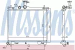 Радиатор охлаждения двигателя NISSENS BS90852