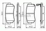 Тормозные накладки BOSCH BS147343