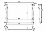 Радиатор охлаждения двигателя NRF BS90488
