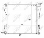 Радиатор охлаждения двигателя NRF BS91534