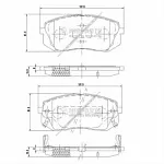 Тормозные колодки NIPPARTS Передние BS142803
