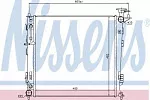 Радиатор охлаждения двигателя NISSENS BS91830