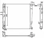 Радиатор охлаждения двигателя NRF BS91969 Радиатор охлаждения двигателя NRF BS91969