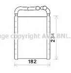 Радиатор печки AVA BS118560