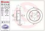 Тормозной диск BREMBO BS136249 Тормозной диск BREMBO BS136249