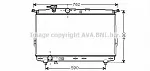 Радиатор охлаждения двигателя AVA BS90167