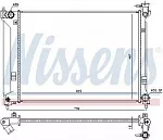 Радиатор охлаждения двигателя NISSENS BS92416 Радиатор охлаждения двигателя NISSENS BS92416