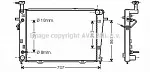 Радиатор охлаждения двигателя AVA BS90661