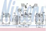Компрессор кондиционера NISSENS BS97598