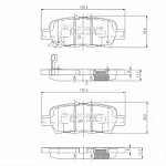 Тормозные накладки NIPPARTS BS146726