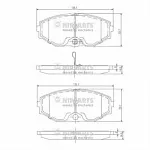 Тормозные накладки NIPPARTS BS146849