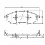 Тормозные колодки NIPPARTS Передние BS143817