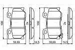 Тормозные накладки BOSCH BS147093