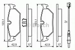 Тормозные накладки BOSCH BS147336