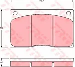 Тормозные накладки TRW BS149039