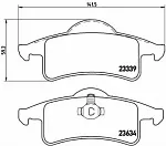 Тормозные колодки BREMBO Задние BS143675 Тормозные колодки BREMBO Задние BS143675