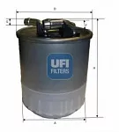 Топливный фильтр UFI BS174130 Топливный фильтр UFI BS174130