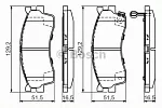 Тормозные колодки BOSCH Передние BS143902