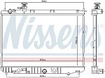 Радиатор охлаждения двигателя NISSENS BS92252 Радиатор охлаждения двигателя NISSENS BS92252