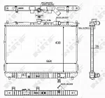 Радиатор охлаждения двигателя NRF BS91771