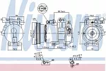 Компрессор кондиционера NISSENS BS97788