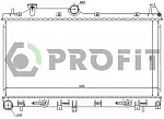 Радиатор охлаждения двигателя PROFIT BS90250