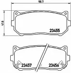 Тормозные накладки BREMBO BS147647