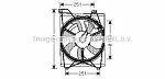 Вентилятор радиатора AVA BS62562