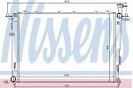 Радиатор охлаждения двигателя NISSENS BS92033 Радиатор охлаждения двигателя NISSENS BS92033