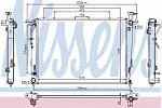 Радиатор охлаждения двигателя NISSENS BS91924