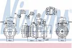 Компрессор кондиционера NISSENS BS97700